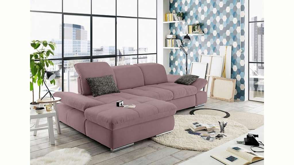set one by Musterring Ecksofa »SO4100«, Recamiere links oder rechts, wahlweise mit Bettfunktion