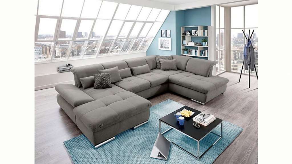 set one by Musterring Wohnlandschaft »SO4100«, Ottomane wahlweise links oder rechts bestellbar, wahlweise mit Bettfunktion