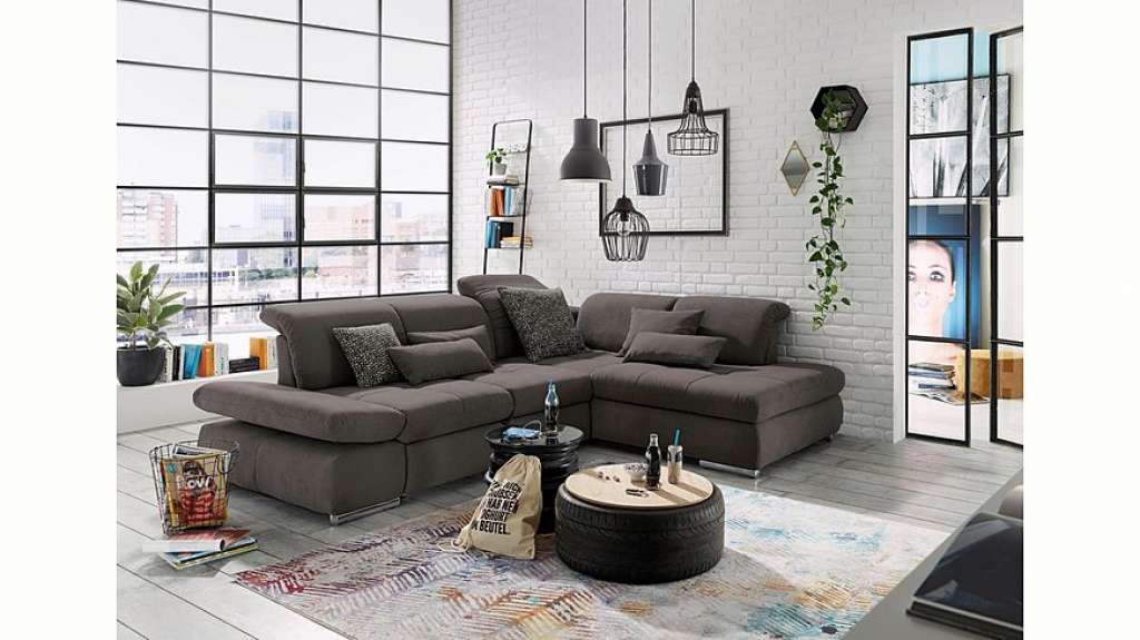 set one by Musterring Ecksofa »SO4100«, Recamiere links oder rechts, wahlweise mit Bettfunktion