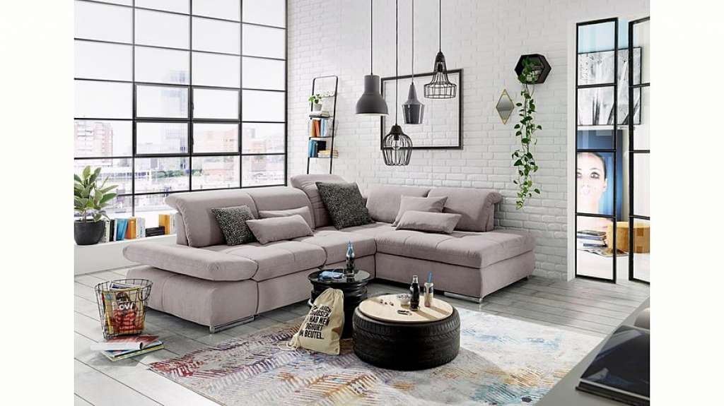 set one by Musterring Ecksofa »SO4100«, Ottomane links oder rechts bestellbar, wahlweise mit Bettfunktion