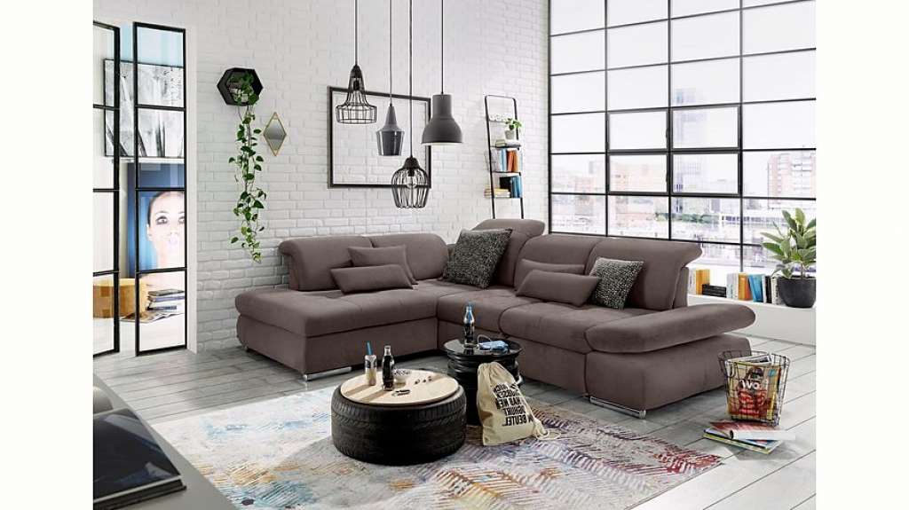 set one by Musterring Ecksofa »SO4100«, Ottomane links oder rechts bestellbar, wahlweise mit Bettfunktion