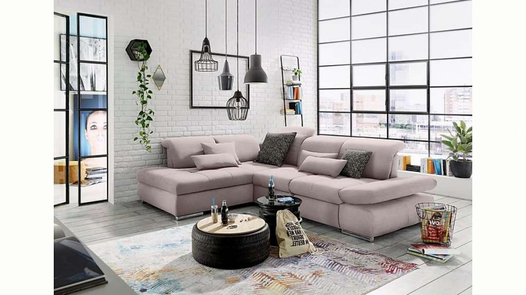 set one by Musterring Ecksofa »SO4100«, Ottomane links oder rechts bestellbar, wahlweise mit Bettfunktion