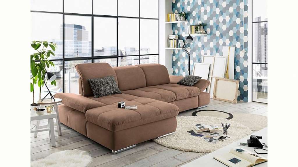 set one by Musterring Ecksofa »SO4100«, Recamiere links oder rechts, wahlweise mit Bettfunktion
