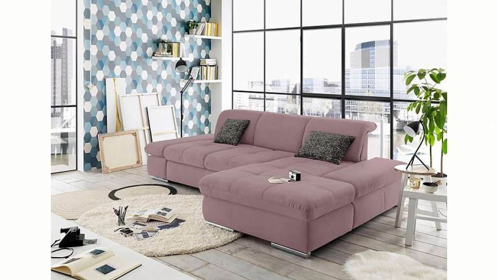 set one by Musterring Ecksofa »SO4100«, Recamiere links oder rechts, wahlweise mit Bettfunktion