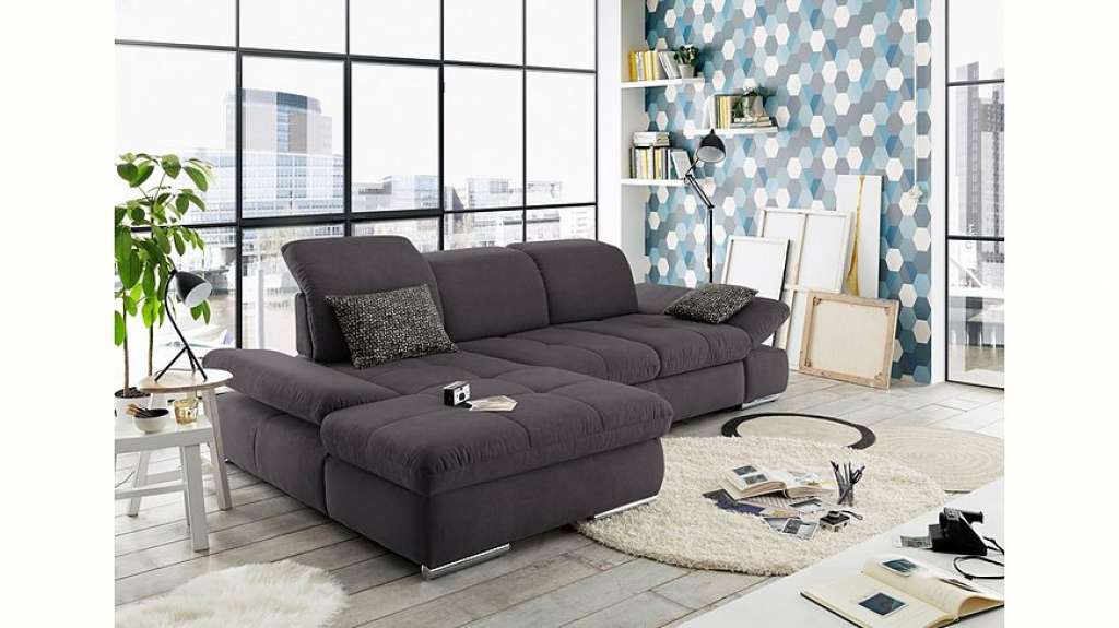 set one by Musterring Ecksofa »SO4100«, Recamiere links oder rechts, wahlweise mit Bettfunktion