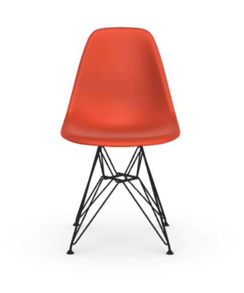 Vitra - DSR Eames Plastic Sidechair - poppy red - Sitzhöhe 43 cm - indoor