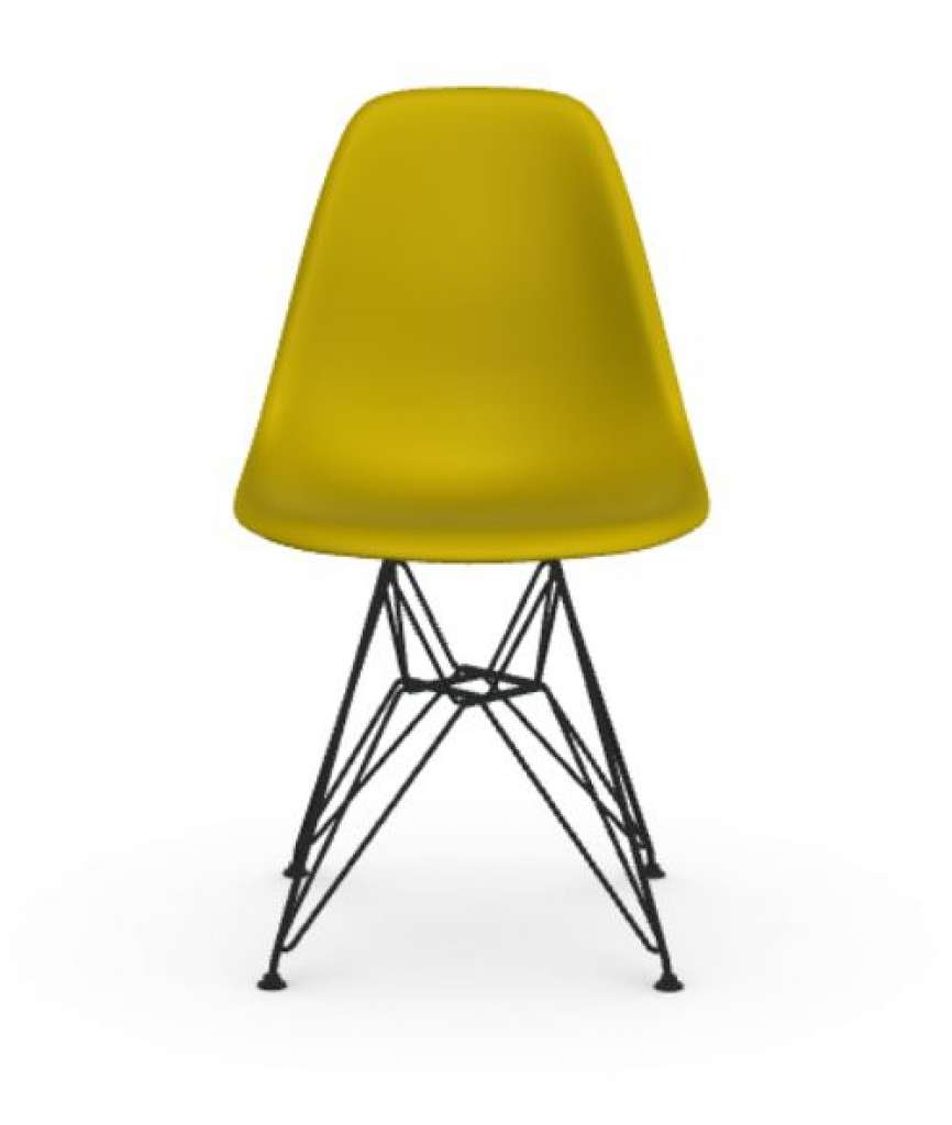 Vitra - DSR Eames Plastic Sidechair - senf - Sitzhöhe 43 cm - indoor