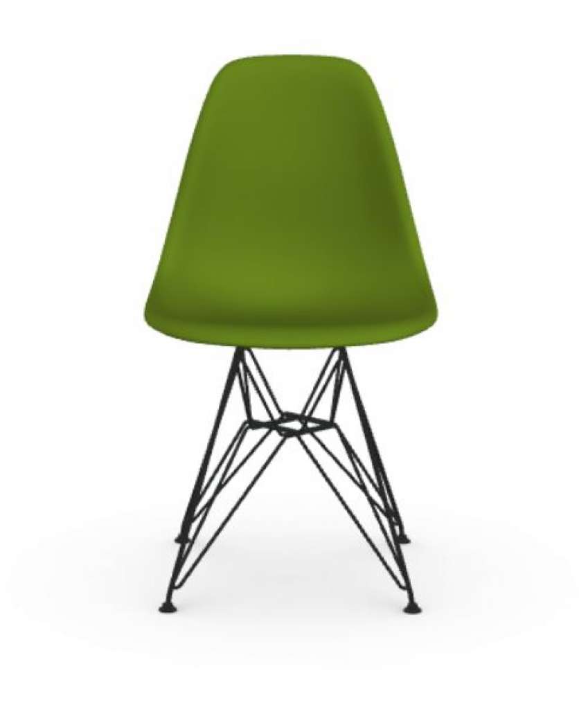 Vitra - DSR Eames Plastic Sidechair - basic dark - Sitzhöhe 43 cm - indoor