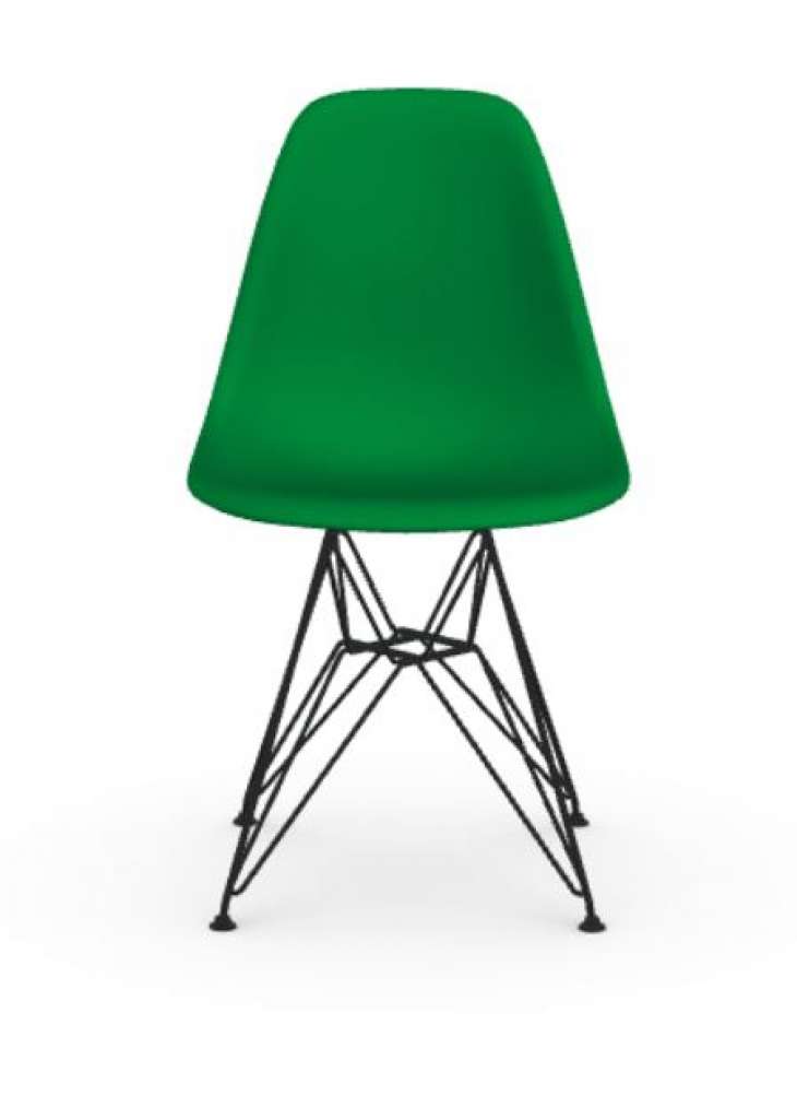 Vitra - DSR Eames Plastic Sidechair - weiß - Sitzhöhe 43 cm - indoor