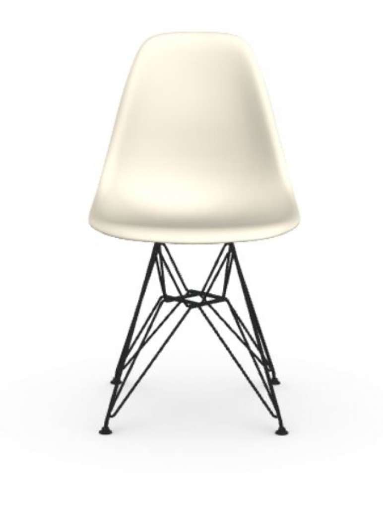 Vitra - DSR Eames Plastic Sidechair - basalt - Sitzhöhe 43 cm - indoor
