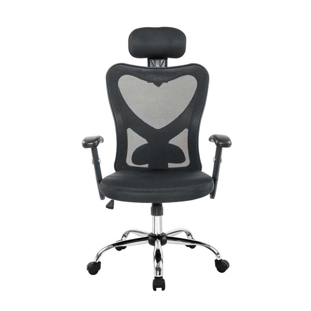 Bürosessel in Schwarz Lendenwirbelstütze