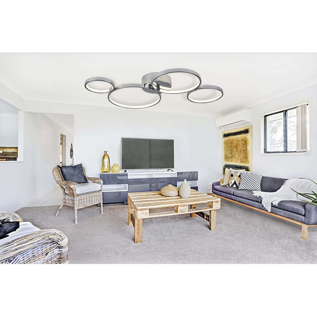 home24 LED-Deckenleuchte Solexa