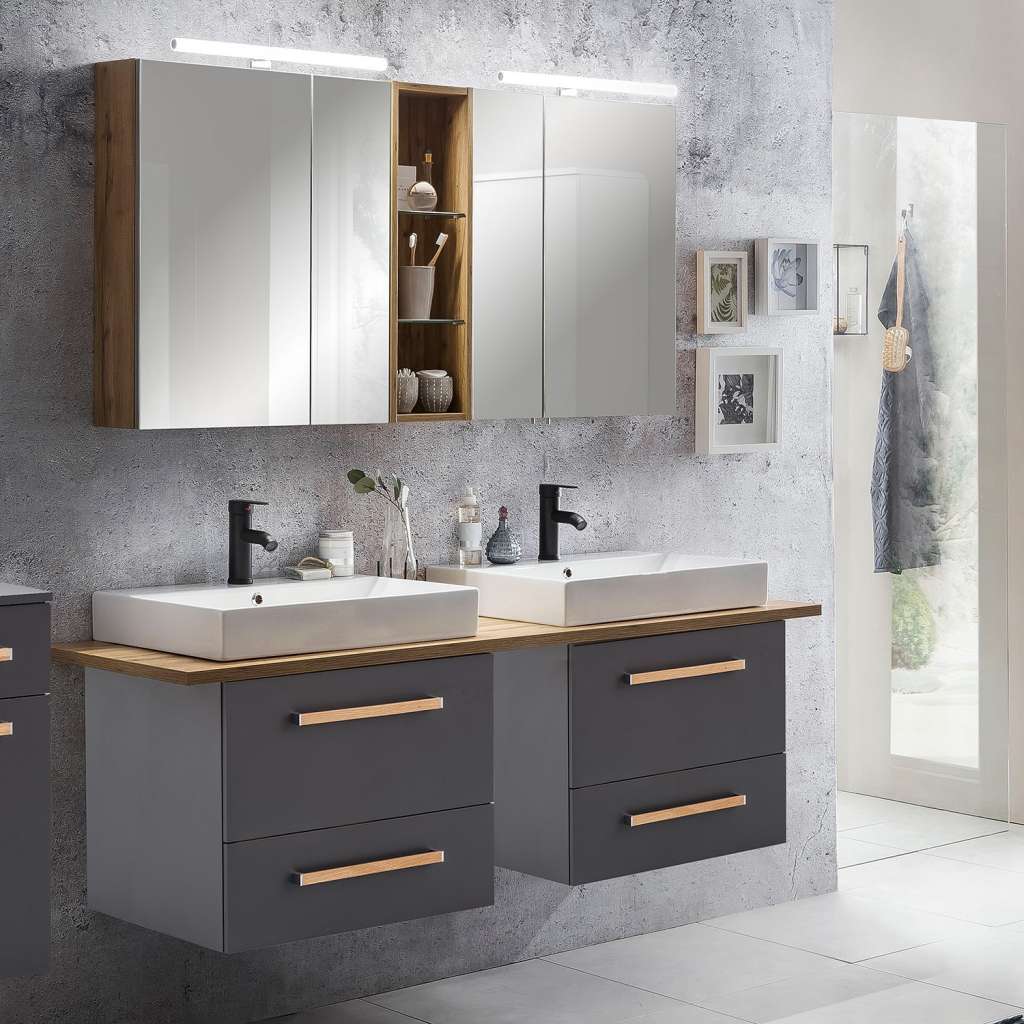 home24 Badezimmerset Duo II (4-teilig)