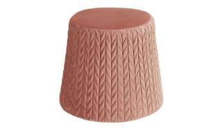 Sitzhocker  Arcade ¦ rosa/pink ¦ Maße (cm): H: 38 Ø: 42.5 Polstermöbel > Hocker - Höffner