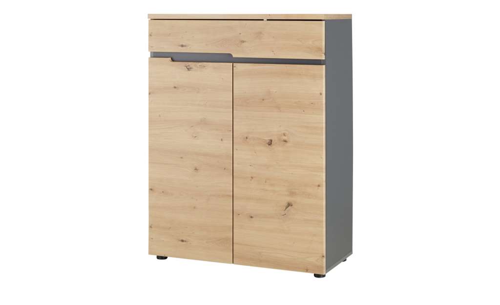 Schuhschrank  Vesio ¦ holzfarben ¦ Maße (cm): B: 80 H: 107 T: 38 Garderoben & Kleiderstangen > Schuhschränke - Höffner