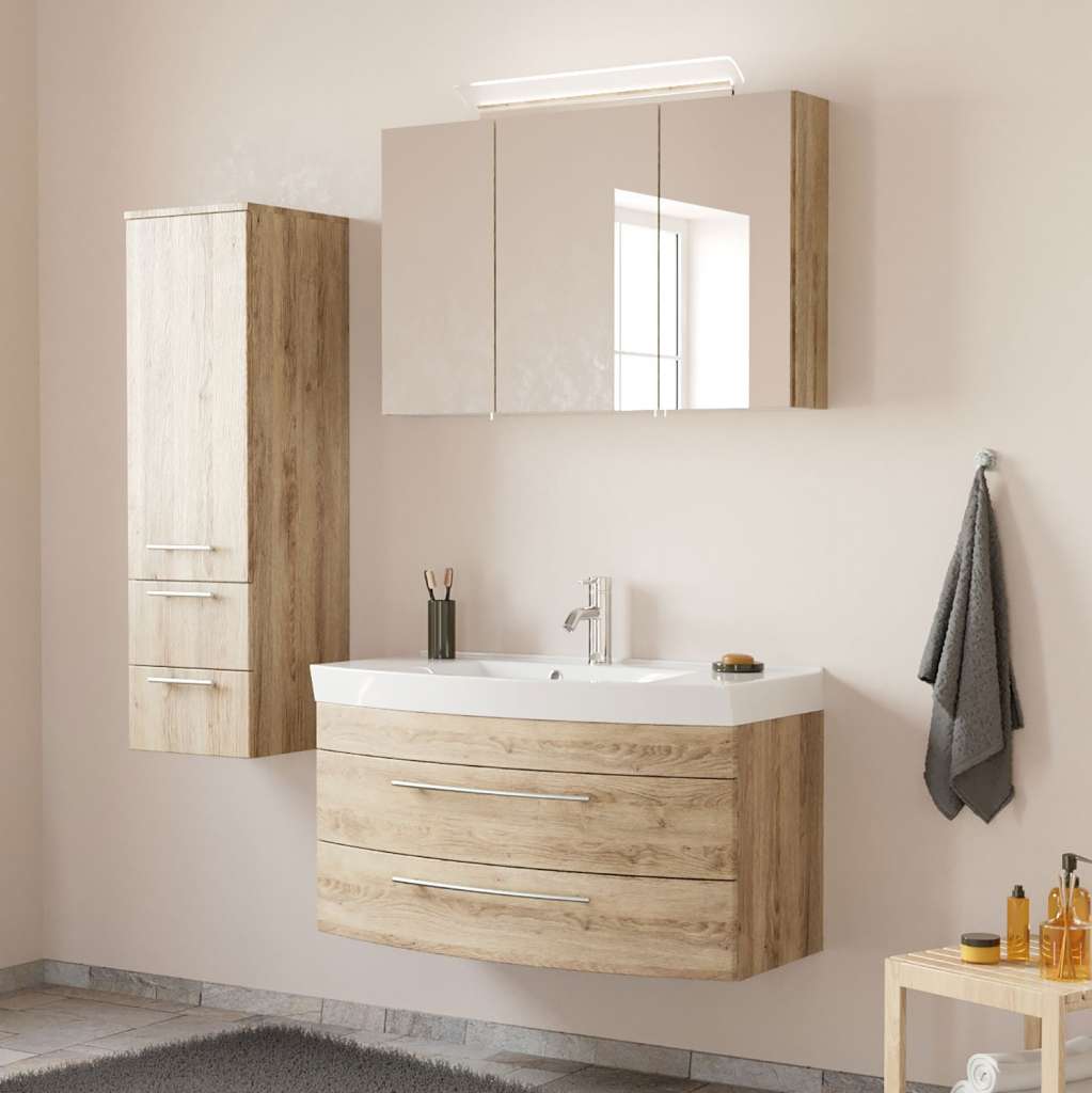home24 Badezimmerset Luna III (3-teilig)