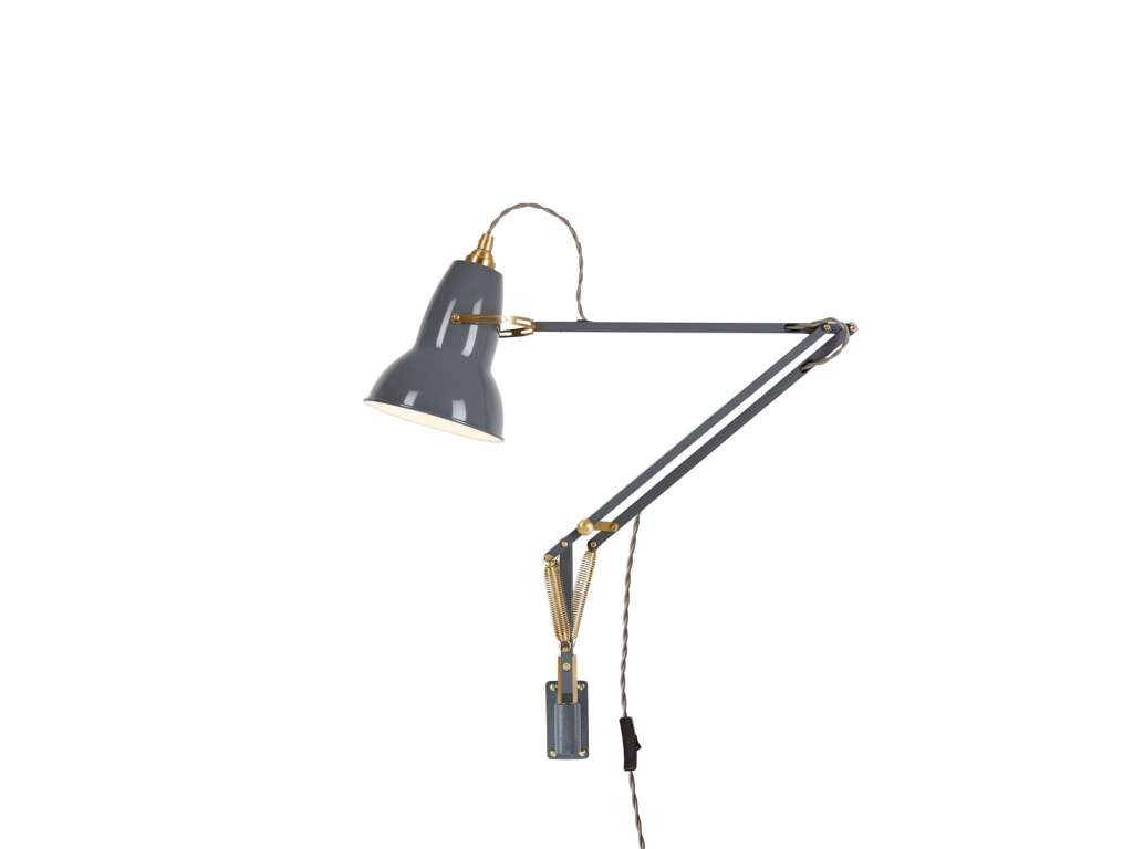 Anglepoise - Original 1227™ Brass Wandleuchte, montierbar -  elefantengrau - indoor