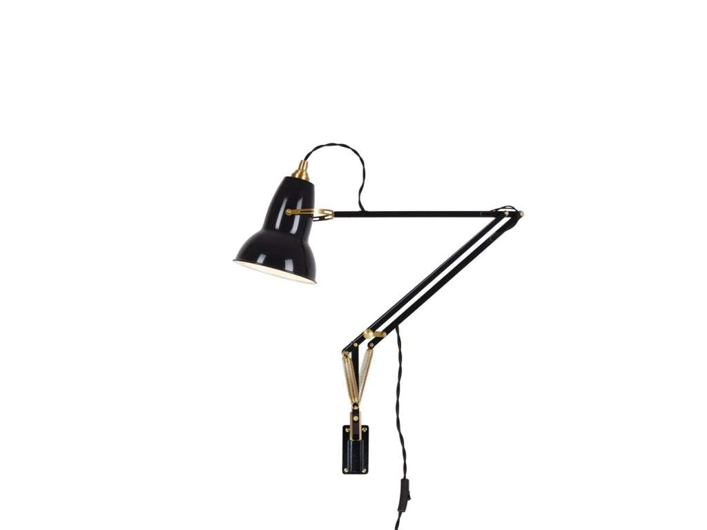 Anglepoise - Original 1227™ Brass Wandleuchte, montierbar - jet schwarz - LED - indoor