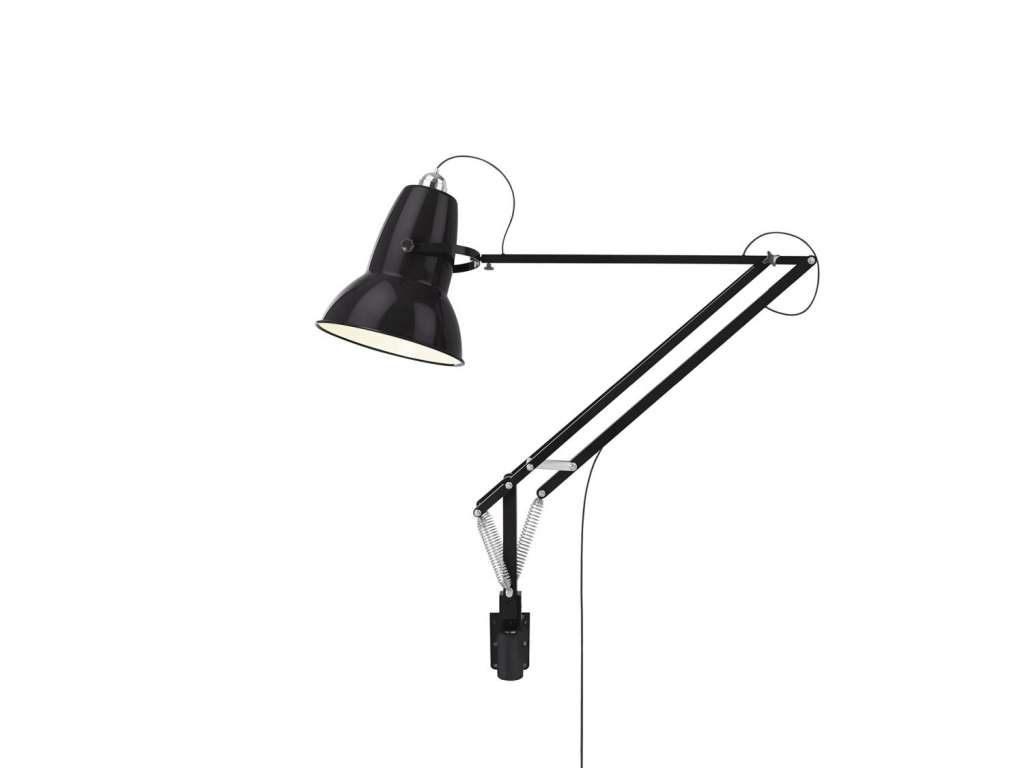 Anglepoise - Original 1227™ Giant Wandleuchte, montierbar Outdoor -  hochglänzend jet schwarz - indoor