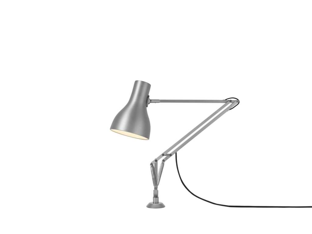 Anglepoise - Type 75™ Schreibtischleuchte -  gebürstetes Aluminium  - mit Tischeinsatz - indoor