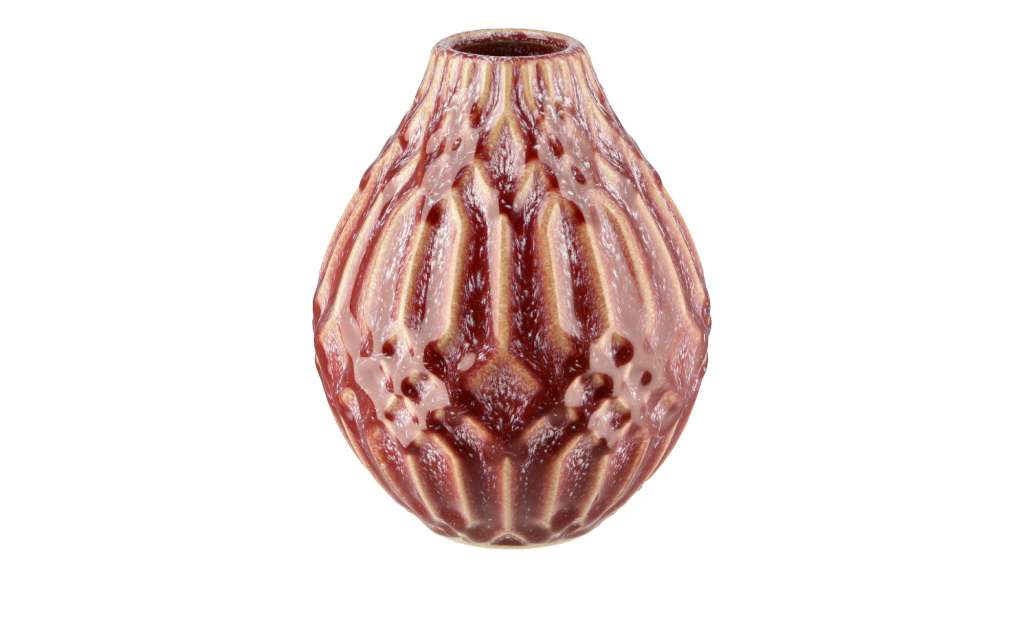 Vase ¦ rosa/pink ¦ Steingut ¦ Maße (cm): B: 12,8 H: 16 T: 12,8 Ø: 12.8 Dekoration > Vasen - Höffner