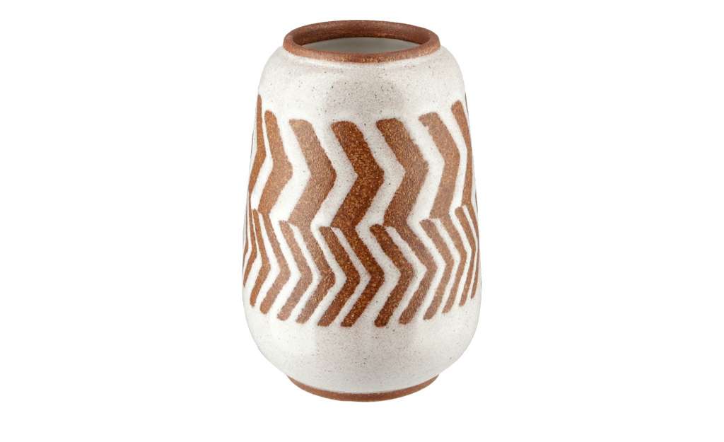 Deko Vase ¦ braun ¦ Steingut ¦ Maße (cm): B: 10,5 H: 15,5 T: 10,5 Ø: 10.5 Dekoration > Vasen - Höffner