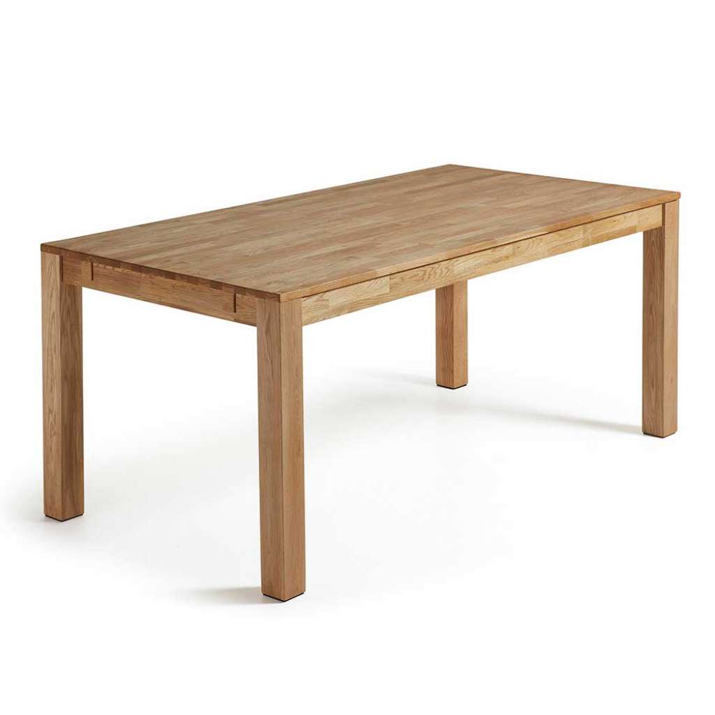 Vollholztisch aus Eiche Massivholz verlängerbar