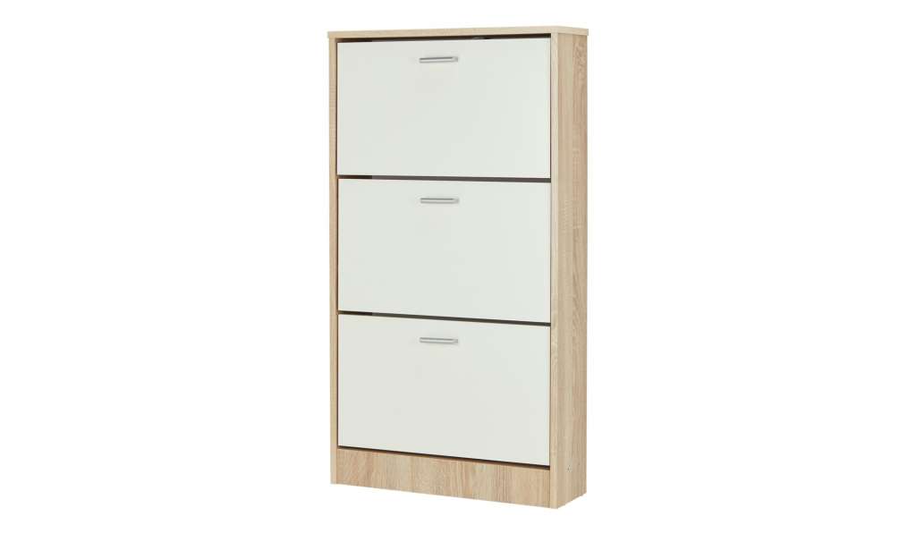 Schuhschrank ¦ weiß ¦ Maße (cm): B: 58 H: 106 T: 18 Garderoben & Kleiderstangen > Schuhschränke - Höffner