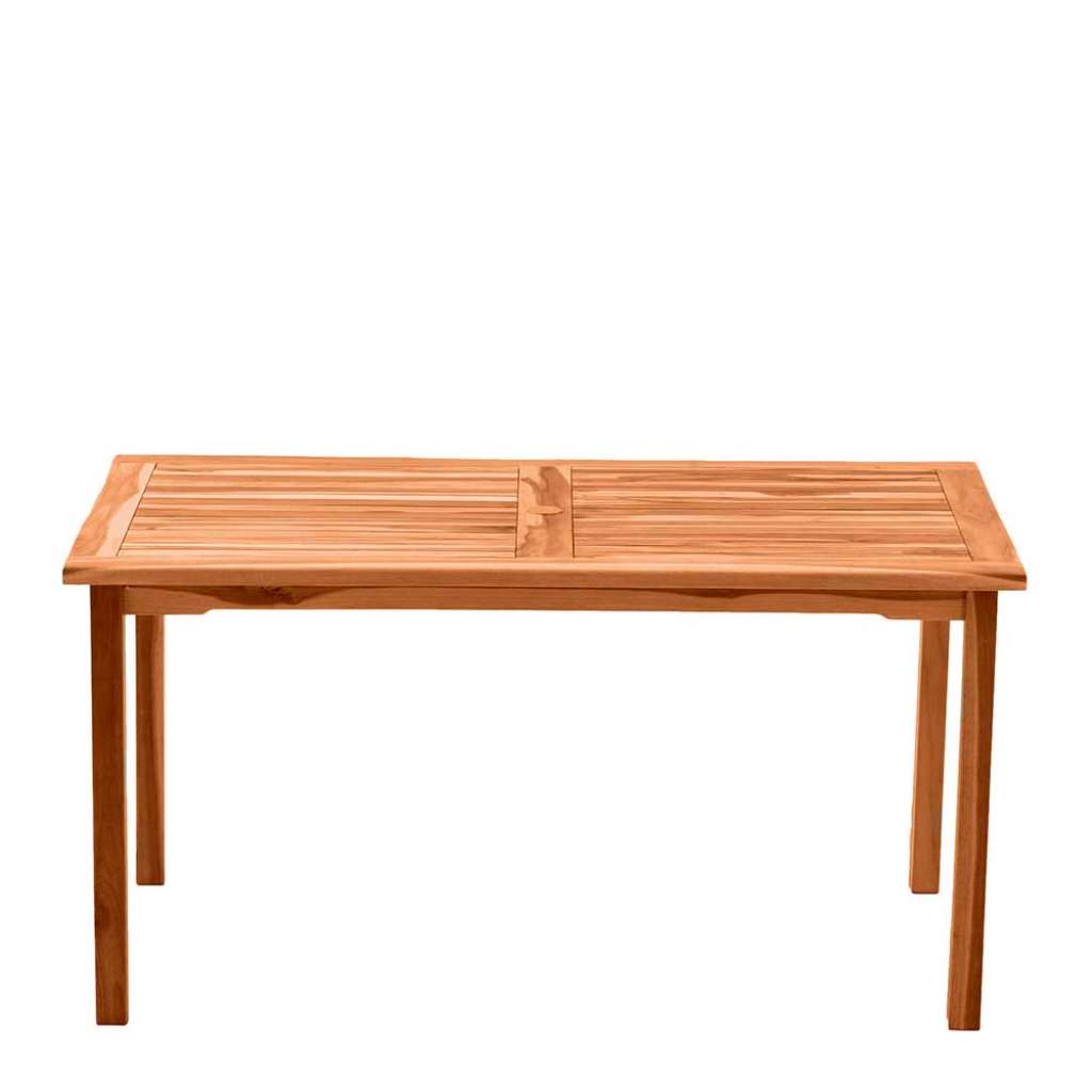 Holzgartentisch 150 cm breit Teak massiv