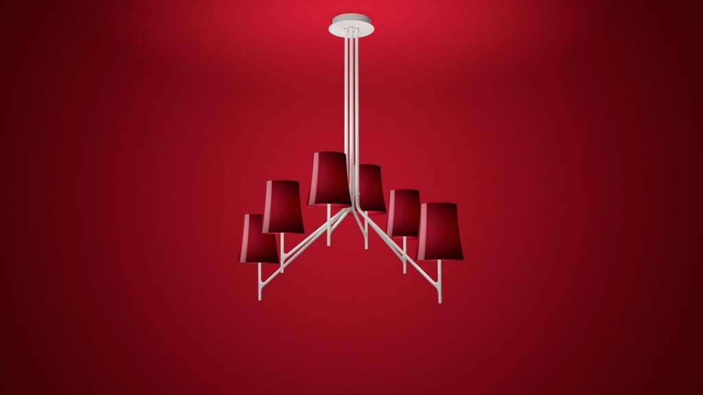 Foscarini - Birdie 9 mit Seilen Amarant - indoor