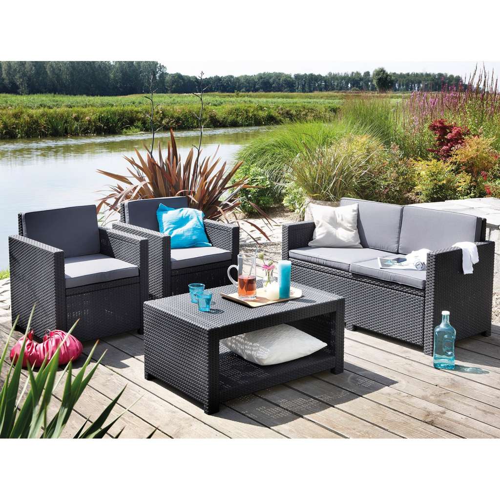 home24 Loungeset Monaco (4-teilig)