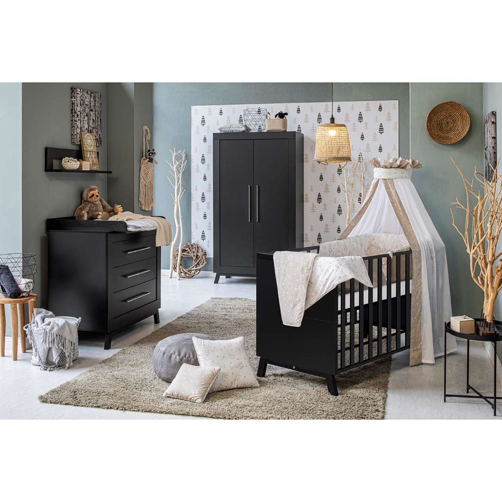 home24 Drehtuerenschrank Miami Black