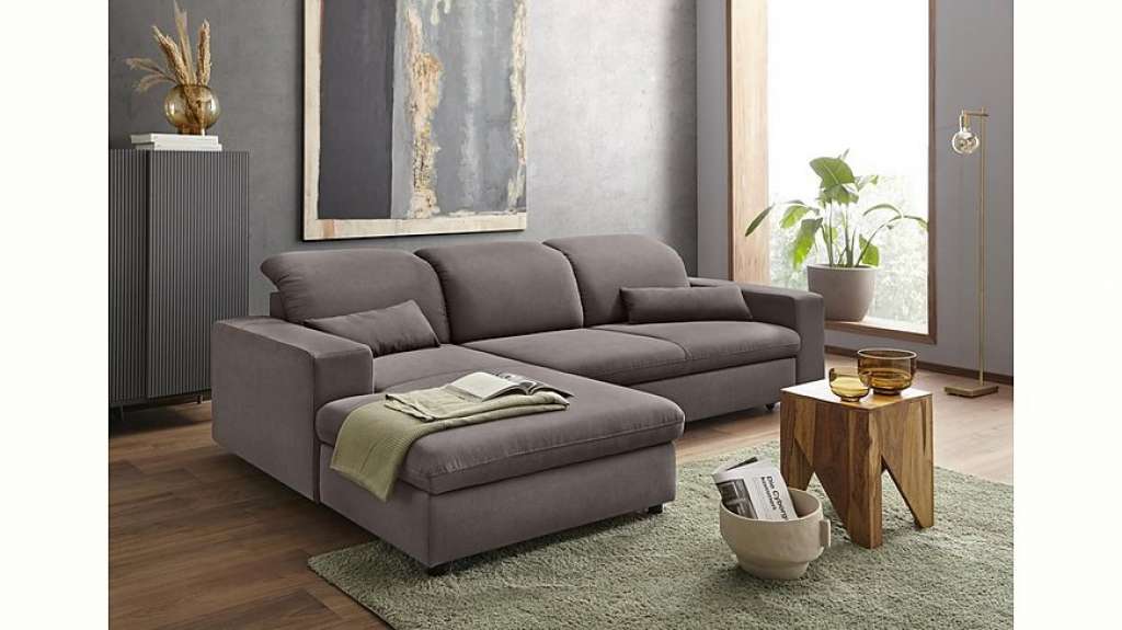 sit&more Ecksofa, inklusive Sitztiefenverstellung, wahlweise mit Bettfunktion und Kopfteilverstellung