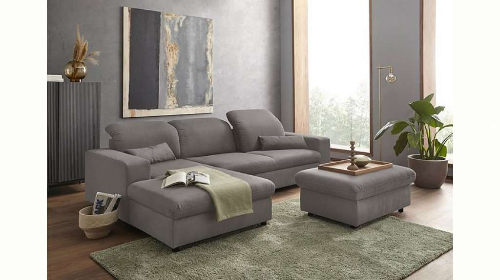 sit&more Ecksofa, inklusive Sitztiefenverstellung, wahlweise mit Bettfunktion und Kopfteilverstellung