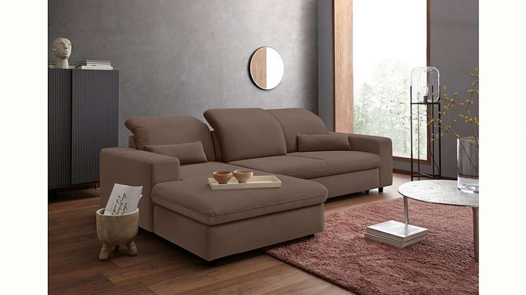 sit&more Ecksofa, inklusive Sitztiefenverstellung, wahlweise mit Bettfunktion und Kopfteilverstellung