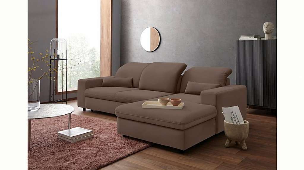 sit&more Ecksofa, inklusive Sitztiefenverstellung, wahlweise mit Bettfunktion und Kopfteilverstellung