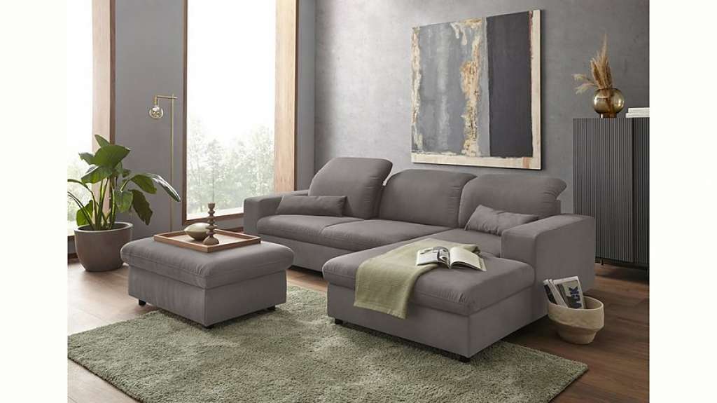 sit&more Ecksofa, inklusive Sitztiefenverstellung, wahlweise mit Bettfunktion und Kopfteilverstellung