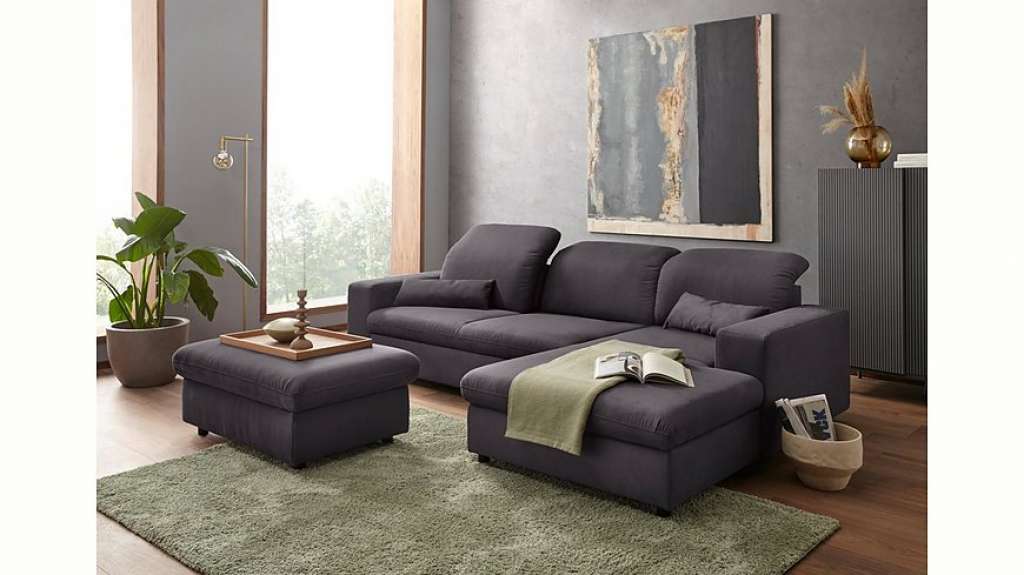 sit&more Ecksofa, inklusive Sitztiefenverstellung, wahlweise mit Bettfunktion und Kopfteilverstellung