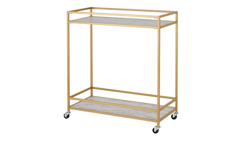 Playboy Servierwagen  Ginger ¦ gold ¦ Maße (cm): B: 90 H: 87 T: 40 Tische > Servierwagen - Höffner