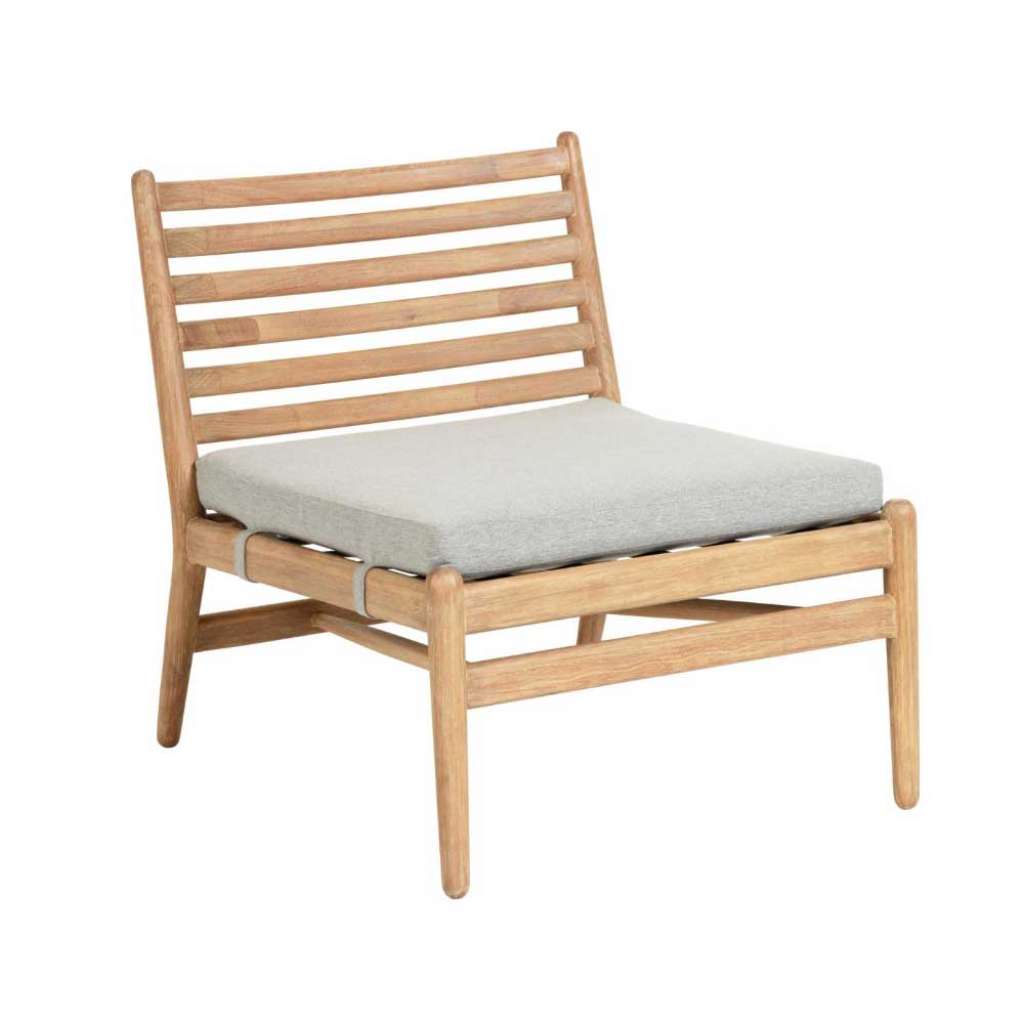 Eukalyptusholz Stuhl im Skandi Design outdoor geeignet