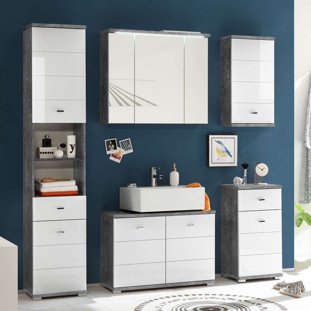 home24 Badezimmerset Wyntoon I (5-teilig)