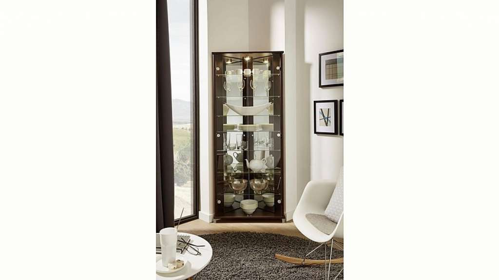 Eckvitrine Höhe 172 cm