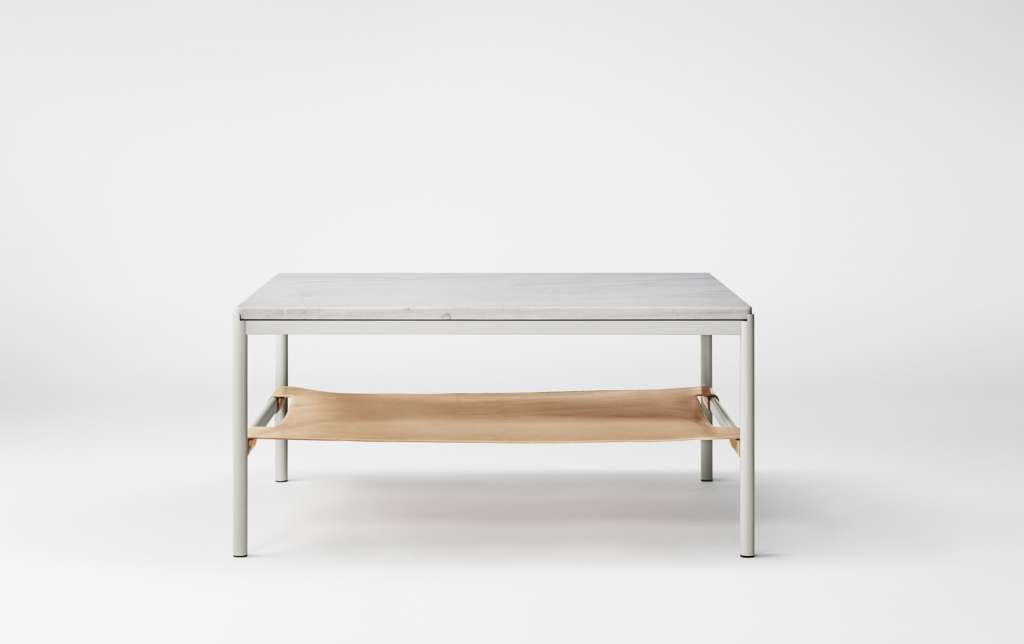 Million - Mies Loungetisch - Marmor grau - Gestell grau - indoor