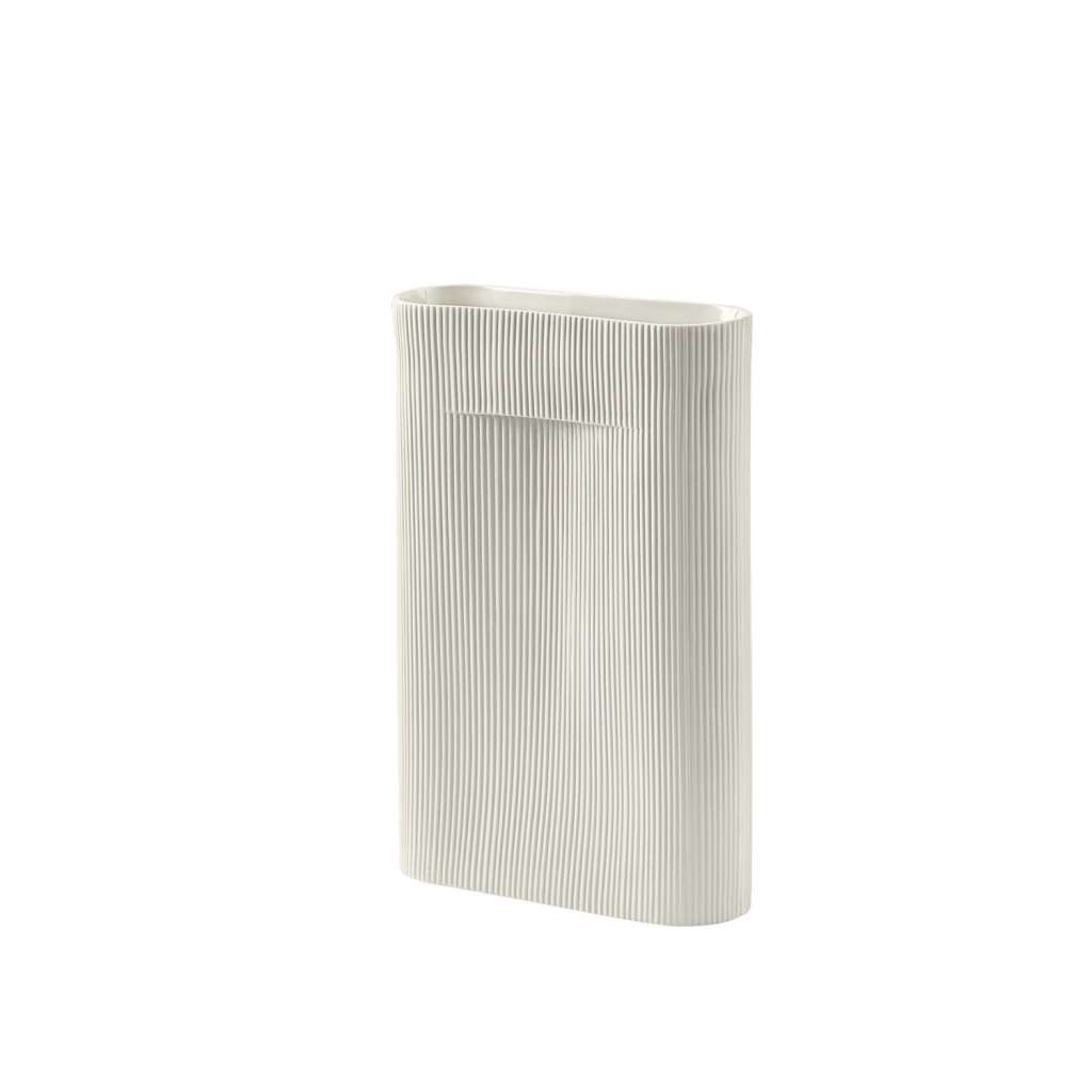 Muuto - Ridge Vase - H 48,5 cm - off-white - indoor