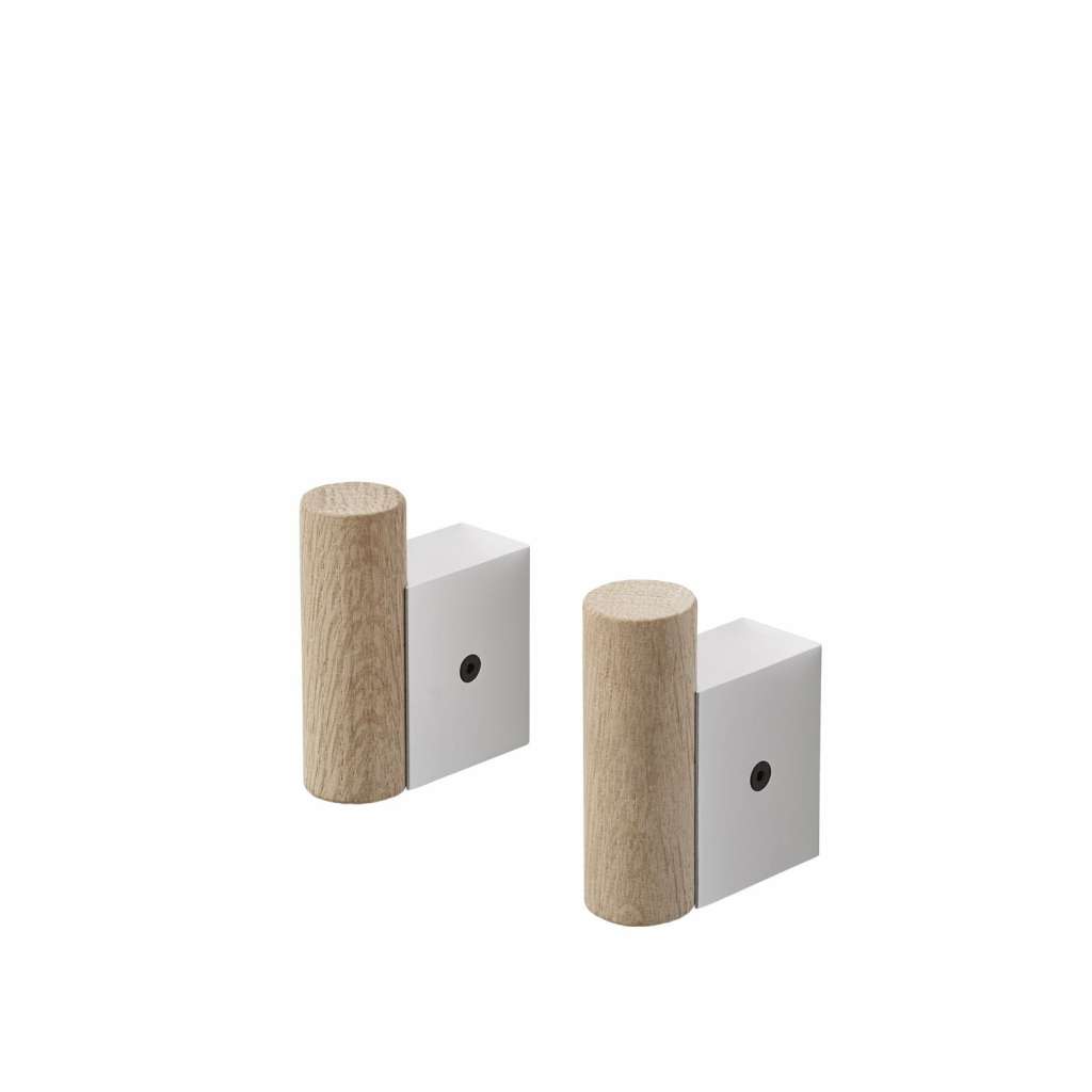 Muuto - Attach Kleiderhaken (2er Set) - aluminium - indoor