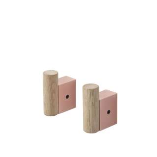 Muuto - Attach Kleiderhaken (2er Set) - rose - indoor
