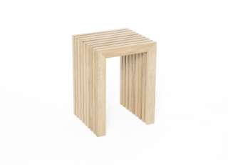 Raumgestalt - Kluwen Hocker - Eiche natur - indoor