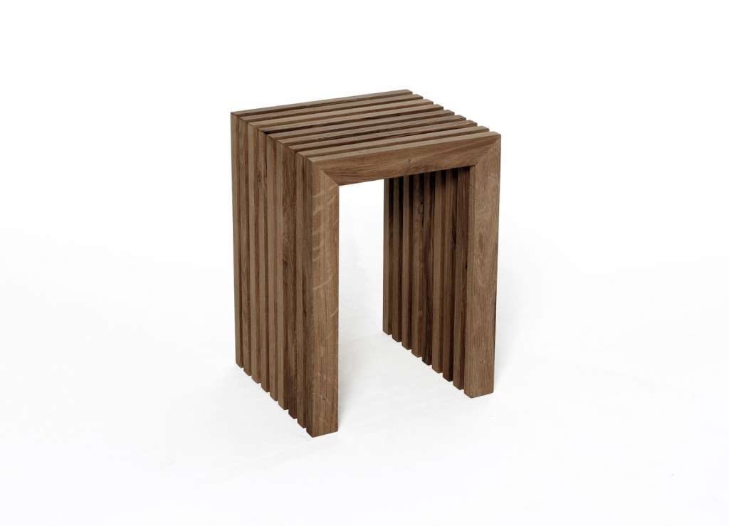 Raumgestalt - Kluwen Hocker - Eiche dunkel geölt - indoor