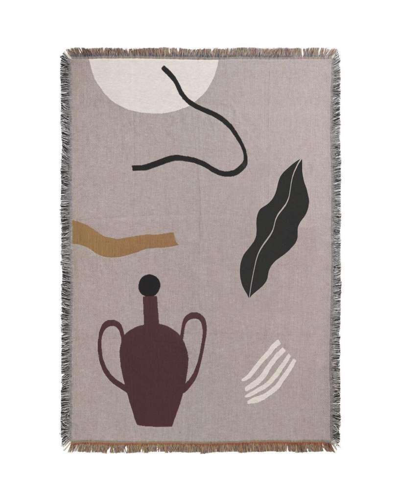 ferm LIVING - Mirage Decke - grau - indoor