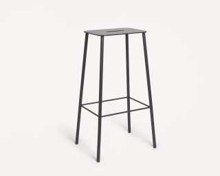Frama - Adam Outdoor-Hocker - H76 - schwarz - indoor
